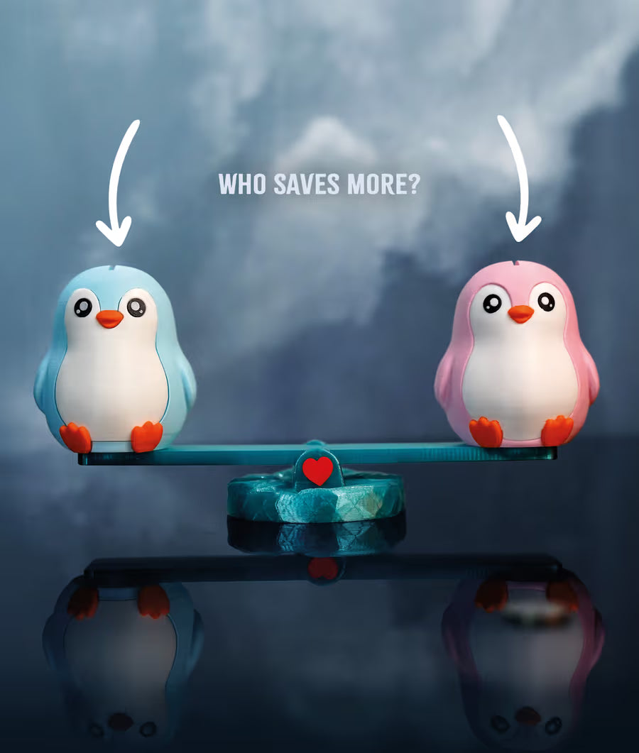 Tirelire à bascule - Penguin Finances